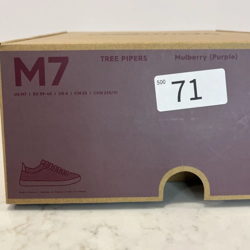 ALLBIRDS NEW Tree Pipers Mens Sz 7 Sneakers Shoes Mulberry Purple Comfort Casual